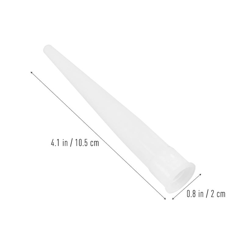 Yardwe Plastic Caulking Nozzle Tips 30 Pcs 4.13 X 0.66 Inch Tube Replacement Nozzles for Precise Adhesive Application Ideal for Home Maintenance and Installation - Image 3